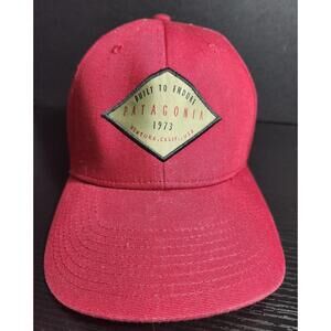 Patagonia Built to Endure snapback Hat Cap‎ Dark Red